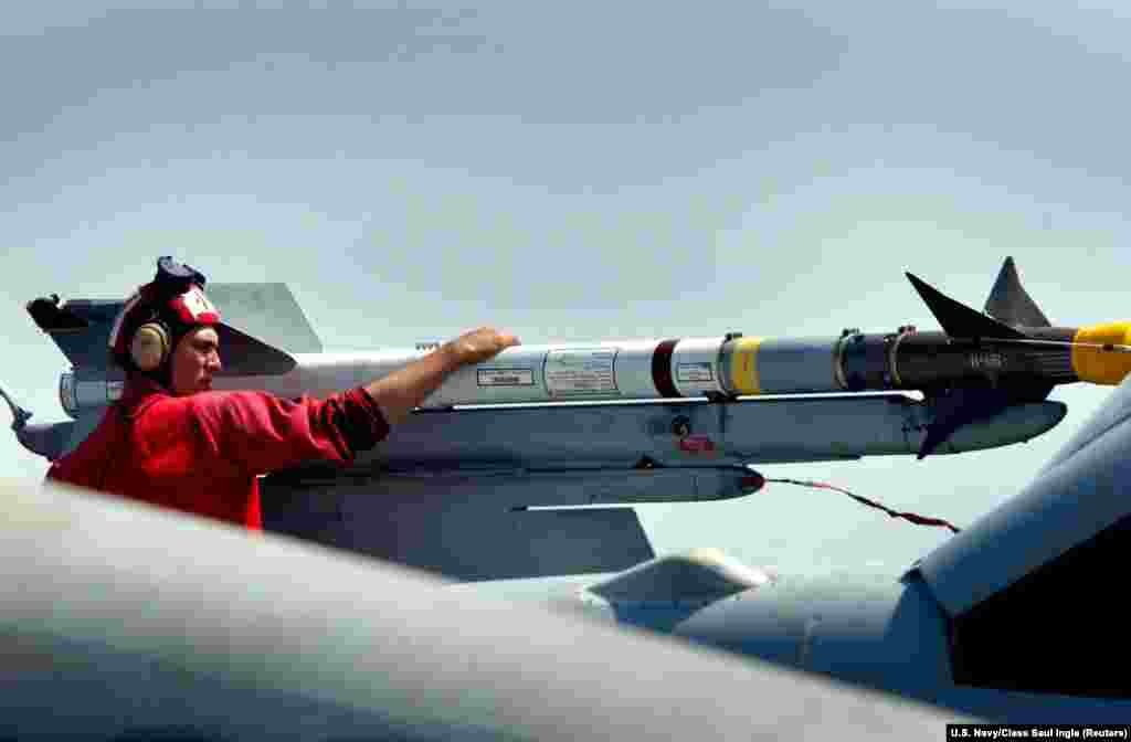 AIM-9 Sidewinder missiles for air defense