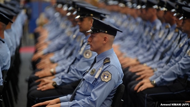 Ceremonia e diplomimit të policëve të rinj, korrik 2023.