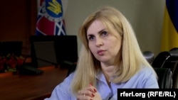 Заступниця міністра юстиції України Олена Висоцька під час інтерв’ю, квітень 2024 року