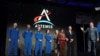 Цырымонія прадстаўленьня астранаўтаў місіі «Артэміда 2», Х'юстан, ЗША, 3 красавіка 2023 году