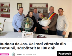 Știre despre acțiunile primarului, plătită din bugetul local.