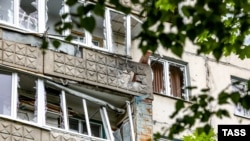 Поврежденный дом в Белгороде