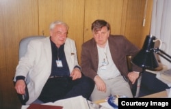 Владимир Буковский и Марио Корти. Прага, начало 2000-х. Фото Ив.Толстого