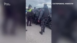 Министра МЧС Чечни положили лицом в асфальт полицейские в Дагестане