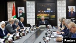 Канцеларијата на палестинскиот премиер во заминување Мохамед Штаје, Рамала, 26 февруари 2024 година