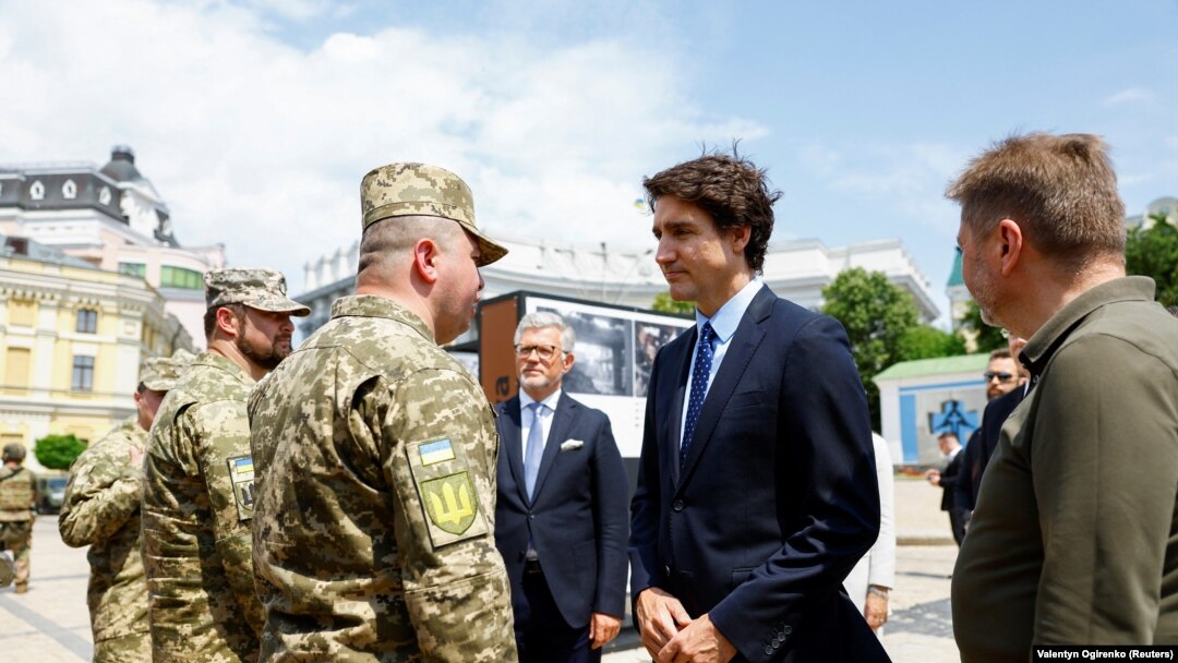 Premierul Canadei, Justin Trudeau, se află sâmbătă la Kiev.