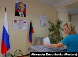 В окупованому Донецьку під час псевдовиборів у так звані місцеві органи влади у вересні 2023 року