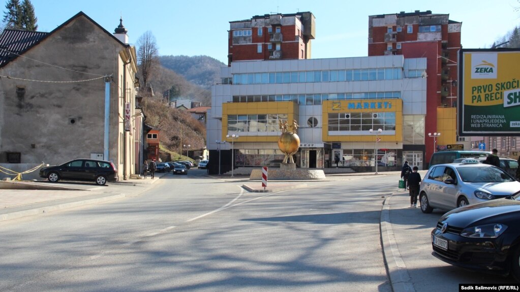 Prazne ulice Srebrenice, februar 2024.