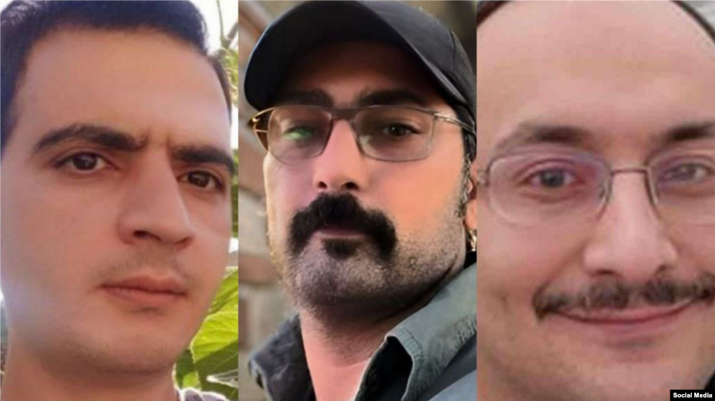 از راست: فرهاد حافظی سمنانی، وحید سرخ گل و میثم غلامی