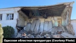Последствия атаки дронов в Одесской области. Архивное фото.