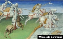 Битва на Тереке (рукопись нач. XV века, Франция)