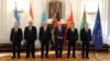 Лидеры стран Центральной Азии и федеральный президент Германии на саммите в Берлине. 29 сентября 2023 года. 