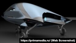 Беспилотный летательный аппарат в форме капли, разработанный в лаборатории Севастопольского государственного университета, февраль 2022 года