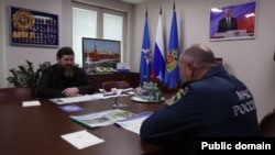 Скриншот видео из телеграм-канала Кадырова