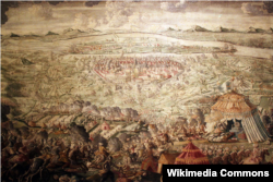 Зображення переможного дня 12 вересня 1683 року, коли війська союзників виграли Віденську битву. Автор невідомий