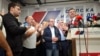 Prvi na listi Ruske stranke u Nišu Tihomir Perić pristustvovao je slavlju Srpske napredne stranke povodom izborne pobede, 3. jun 2024.