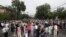 Armenia - Antigovernment protesters occupy a street in Yerevan, June 10, 2024.