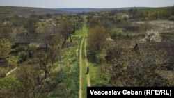 Vedere asupra unui sat din raionul Căușeni. Imagine simbol