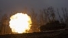 UKRAINE – A Ukrainian tank fires towards Russian positions on the front line near Bakhmut, Ukraine, Wednesday, March 8, 2023