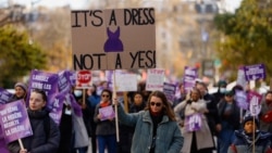 Protest protiv rodno zasnovanog nasilja, femicida i seksualnog nasilja nad ženama u Parizu, 25. novembar 2023.