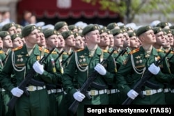 Парад в честь Дня победы. Москва, 9 мая 2022 года
