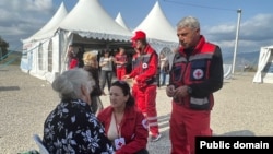 Armenia - Comitetul Internațional al Crucii Roșii se află în Syuniq, Kornidzor, pentru a ajuta oamenii din Nagorno Karabah, 24 septembrie 2023