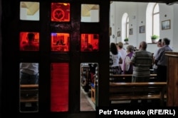 Sunday Mass at the parish church