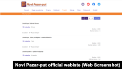 Među tekućim projektima, kako ih firma "Novi Pazar-put" opisuje na svom sajtu, nalaze se lokalni putevi u Priboju, Tutinu, Prijepolju i drugim opštinama.
