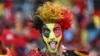 A Belgium supporter before the start of the Group E soccer match between Ukraine and Belgium on June 26 at the Stuttgart Arena.<br />
<br />
After drawing 0-0, Ukraine&#39;s fans applauded their team&#39;s efforts, while Belgium&#39;s fans could barely contain their fury as their side failed to score.