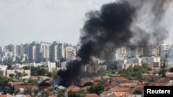 Orașul Ashkelon, situat în sudul Israelului, a fost puternic lovit de bombardamentele cu rachete care au fost lansate din Gaza. 7 octombrie 2023.