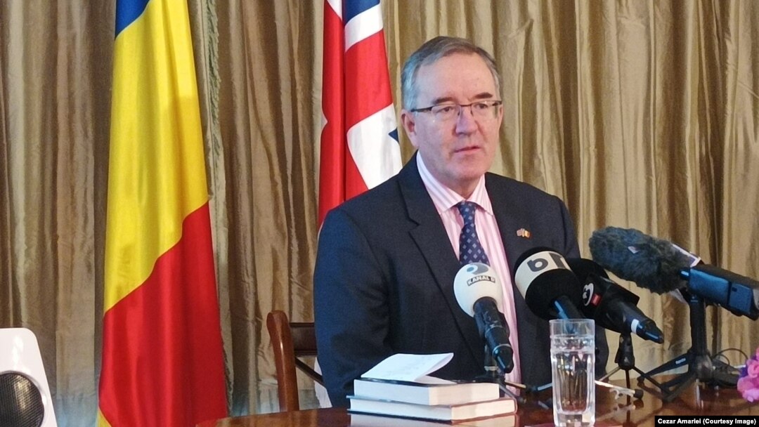 Andrew Noble, ambasadorul Marii Britanii în România, susține că ajutorul oferit Ucrainei nu va fi afectat de criza din Orientul Mijlociu.