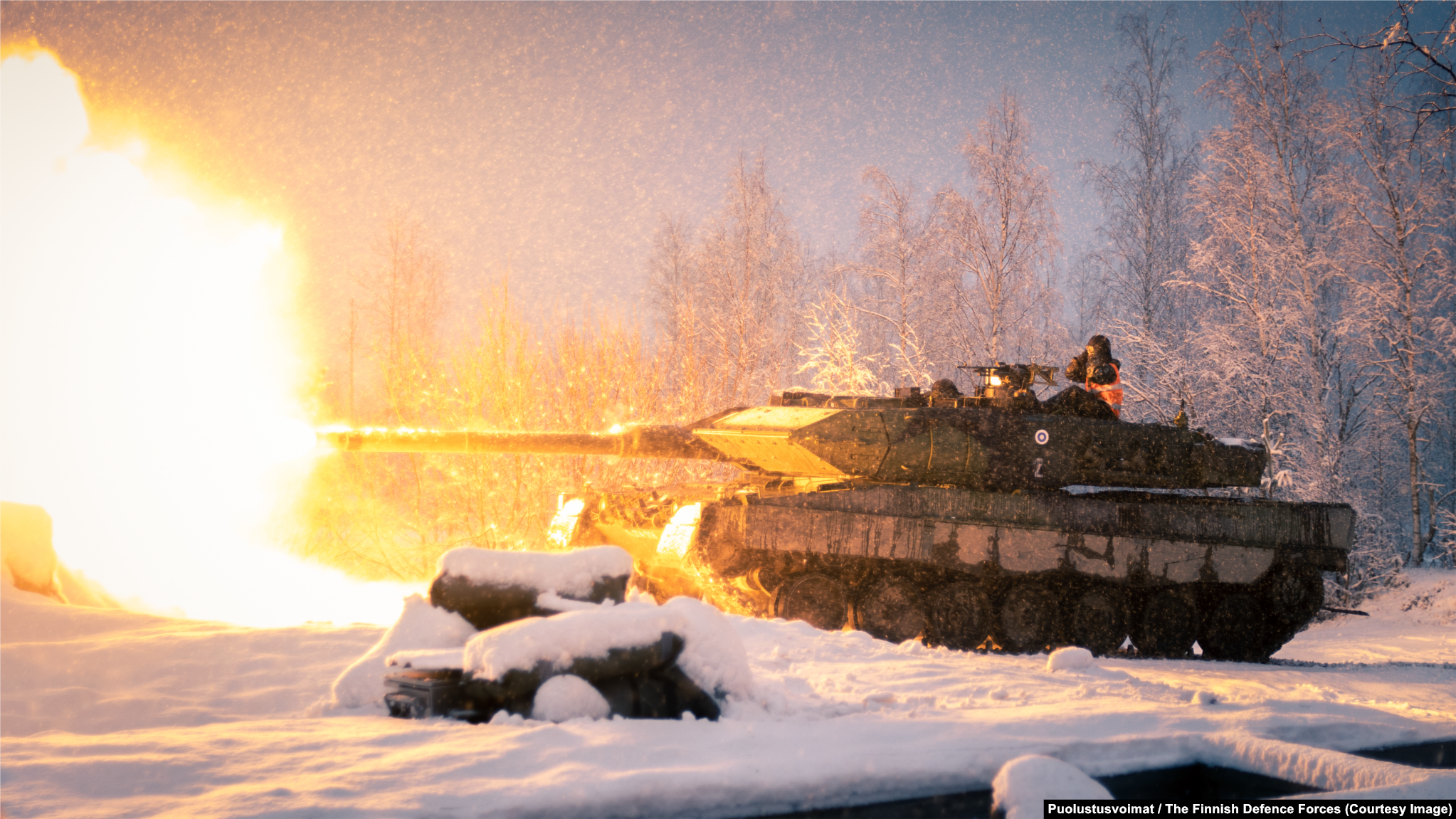 Leopard 2 Tank Finland reportedly has 200 of these German-made vehicles. Leopard 2s are faster than many Soviet-designed equivalents, and a pool of thousands of the vehicles in European arsenals makes maintenance and swapping out parts relatively simple.  