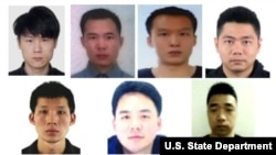 Photos of the seven men indicted by the U.S. Department of Justice on March 25 as part of the Chinese campaign backed by the country’s main civilian intelligence agency.