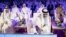 شیخ تمیم بن حمد بن خلیفه آل ثانی، امیر قطر، در مراسم آغاز اجرای طرح توسعه استخراج در بزرگترین میدان گازی جهان