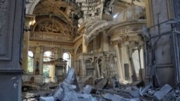 Пошкоджений під час російського ракетного обстрілу Спасо-Преображенський собор в Одесі, 23 липня 2023 року 