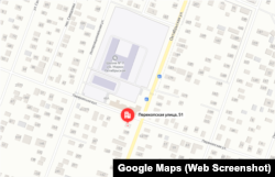 Школа №7 в Джанкое и магазин на улице Перекопской, скриншот карты