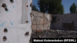 Дмитриевка айылындагы атайын операцияда талкаланган Айнагүл Мусаеванын үй жайы. 7-сентябрь, 2023-жыл.