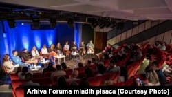 Predstavljanje Foruma mladih pisaca u KIC-u "Budo Tomović", u Podgorici, Crna Gora