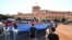 Armenia - Young people celebrate Armenia's Constitution Day outside the main government building in Yerevan, July 5, 2024.