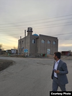 Строящаяся мечеть в посёлке Актас Карагандинской области