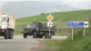 Vehicule ale forțelor de menținere a păcii rusești părăsesc Nagorno-Karabah, aprilie 2024