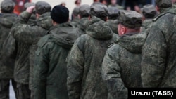 Мобилизованные резервисты в 32-ом военном городке в Свердловской области. Россия, Екатеринбург, 5 октября 2022 года