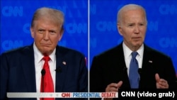 Cei doi candidați prezidențiali, Donald Trump și Joe Biden, au aruncat cu insulte în dezbaterea prezidențială organizată joi de CNN.