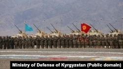 CSTO forces hold an “Indestructible Brotherhood" ceremony in 2023 in Kyrgyzstan. 
