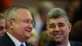 PSD și PNL au luat 32 din cele 45 de milioane de euro primite subvenție în 2023 de partidele politice. Peste 60% din acești bani se duc pe propagandă nemarcată în presă. În imagine, Marcel Ciolacu – premierul României (PSD) și Nicolae Ciucă – președintele Senatului (PNL).