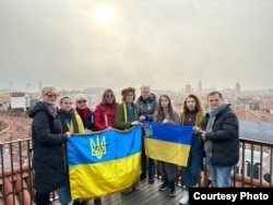 Акция в поддержку Украины в Венеции