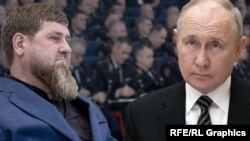 Владимир Путин и Рамзан Кадыров, коллаж