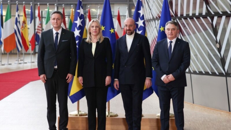 Članovi Predsjedništva BiH sastali se u Briselu sa predsjednikom Evropskog savjeta