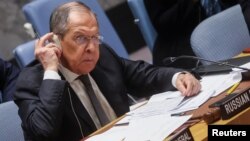 Şeful diplomaţiei ruse, Serghei Lavrov, se află de luni la New York, în contextul în care Rusia deţine preşedinţia rotativă a Consiliului de Securitate al ONU până la sfârşitul lunii aprilie.