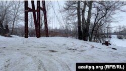 Место, где, предположительно, нашли тело Наримана Рагуфа. Западно-Казахстанская область, 1 февраля 2024 года